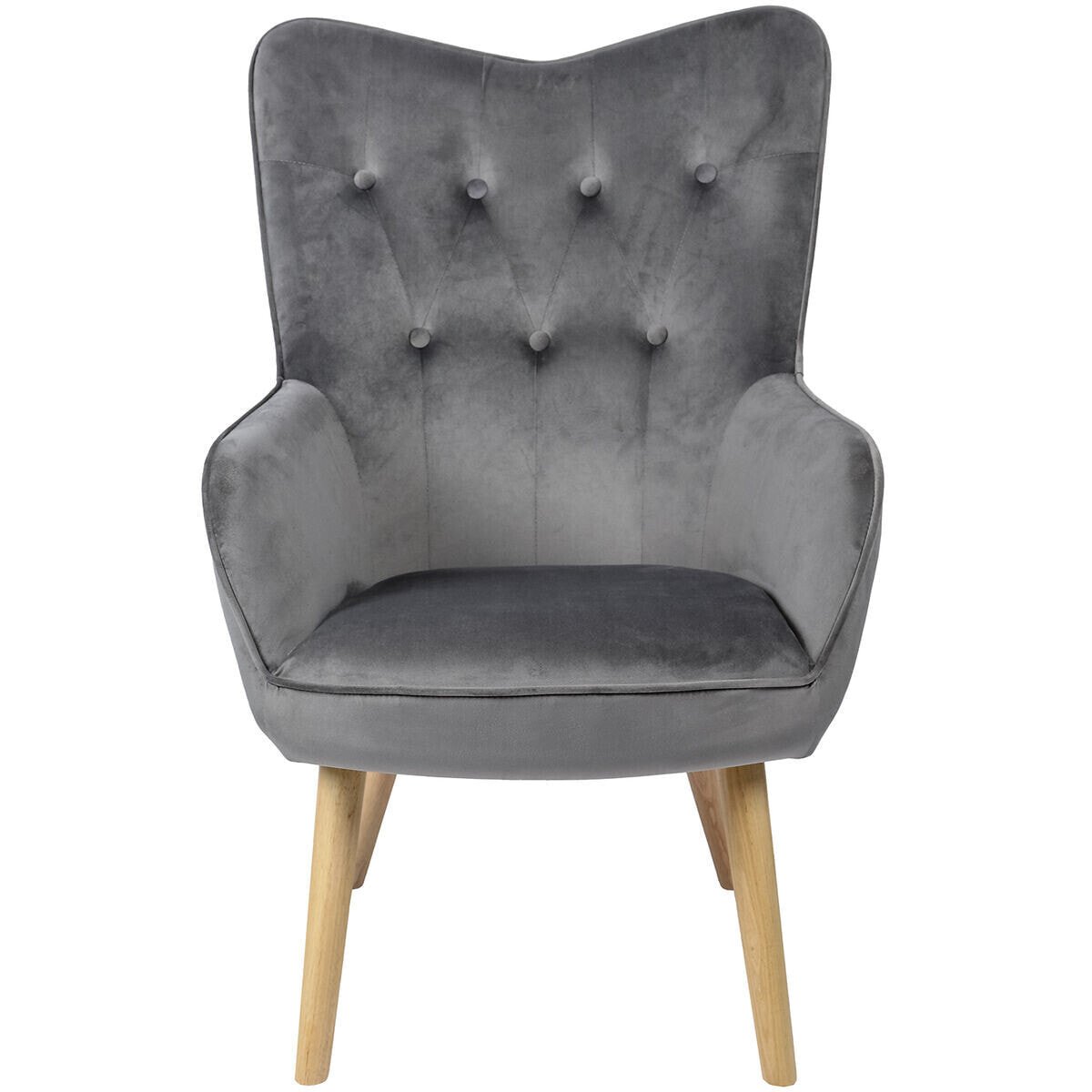 Armchair Alexandra House Living Grey 65 x 99 x 71 cm