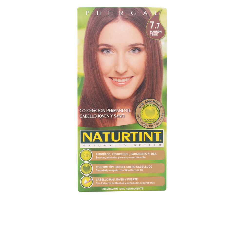 Naturtint Permanent Hair Color No.7,7 Chocolate Caramel Восстанавливающая перманентная краска для волос без аммиака, оттенок шоколадный карамельный