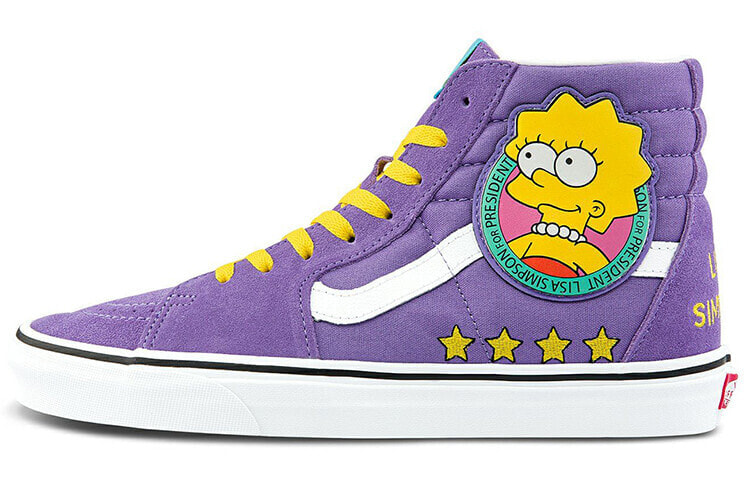 The Simpsons/辛普森一家 x Vans SK8 HI 高帮 板鞋 男女同款 紫色 / Кроссовки The Simpsons x Vans SK8 HI VN0A4BV617G