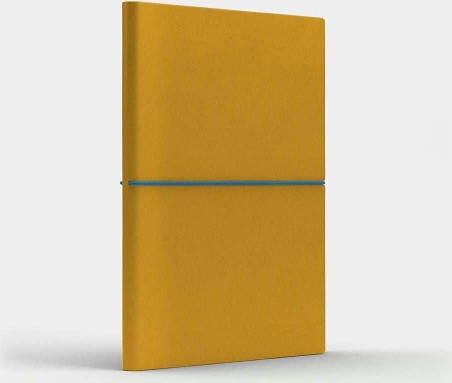 Like U Notebook A5 Fun M checkered yellow / blue
