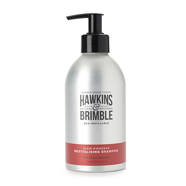 Hawkins & Brimble Eco-Refillable Revitalising Shampoo Мужской освежающий и восстанавливающий шампунь для сухих волос 300 мл