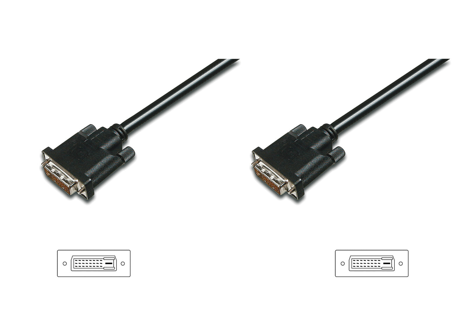 ASSMANN Electronic DVI-D 2m DVI кабель Черный AK-320108-020-S