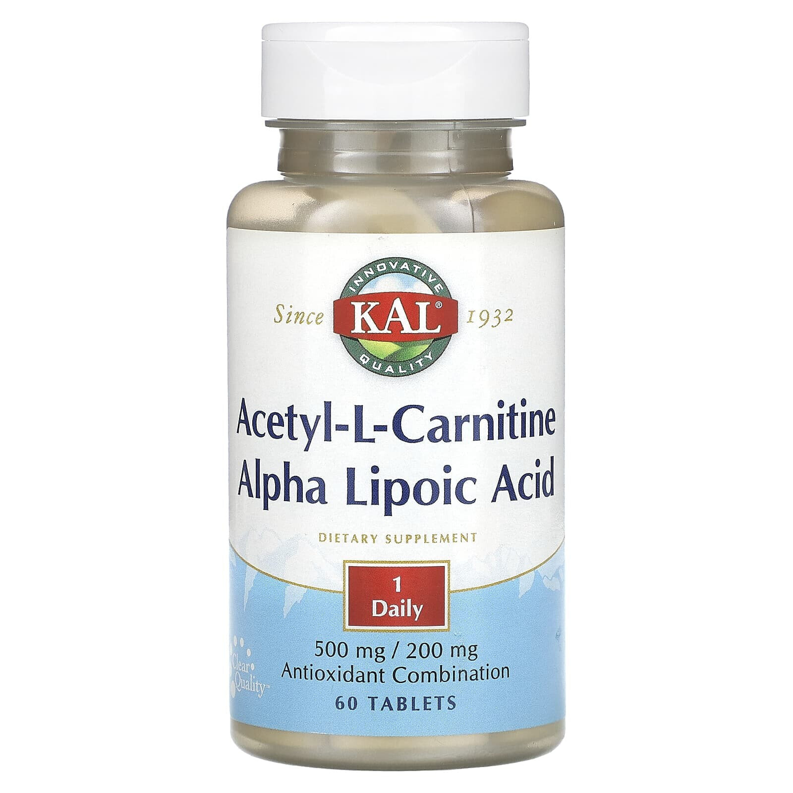 Acetyl-L-Carnitine & Alpha Lipoic Acid, 60 Tablets
