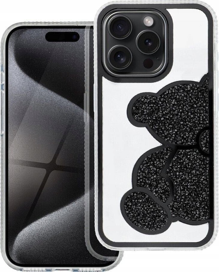 OEM Futerał TEDDY BEAR do IPHONE 12 / 12 PRO czarny