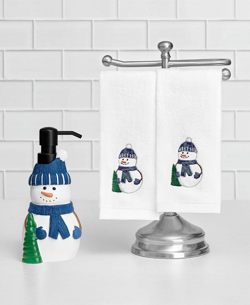 Mistletoe Farms snowman Soap Pump & Hand Towels 3-Pc. Boxed Set