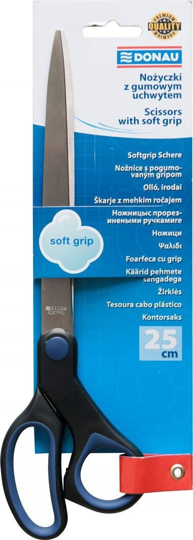 Ножницы Donau Nożyczki biurowe DONAU Soft Grip, 25cm, niebieskie