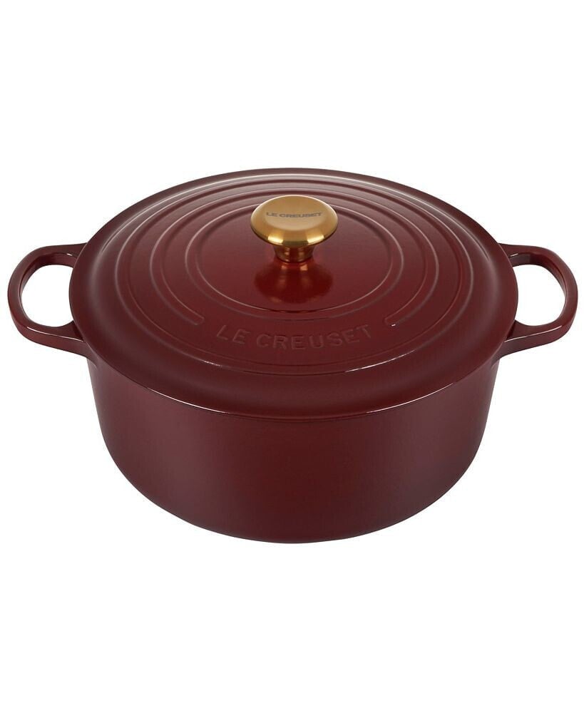 13.25-Qt. Signature Enameled Cast Iron Round Dutch Oven