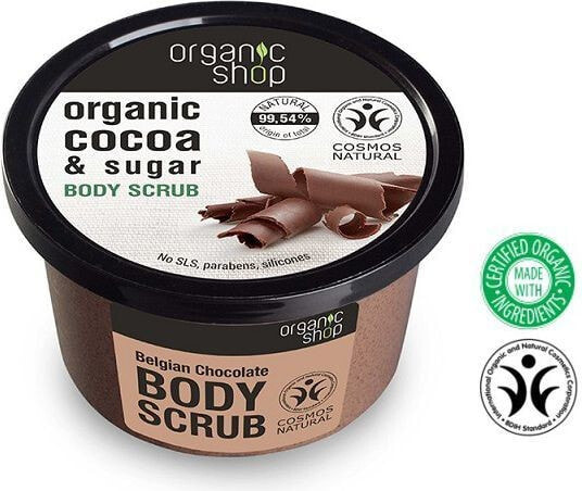 Organic Shop Body Scrub Organic Shop Скраб для тела на основе органического масла какао и тростникового сахара  250 мл
