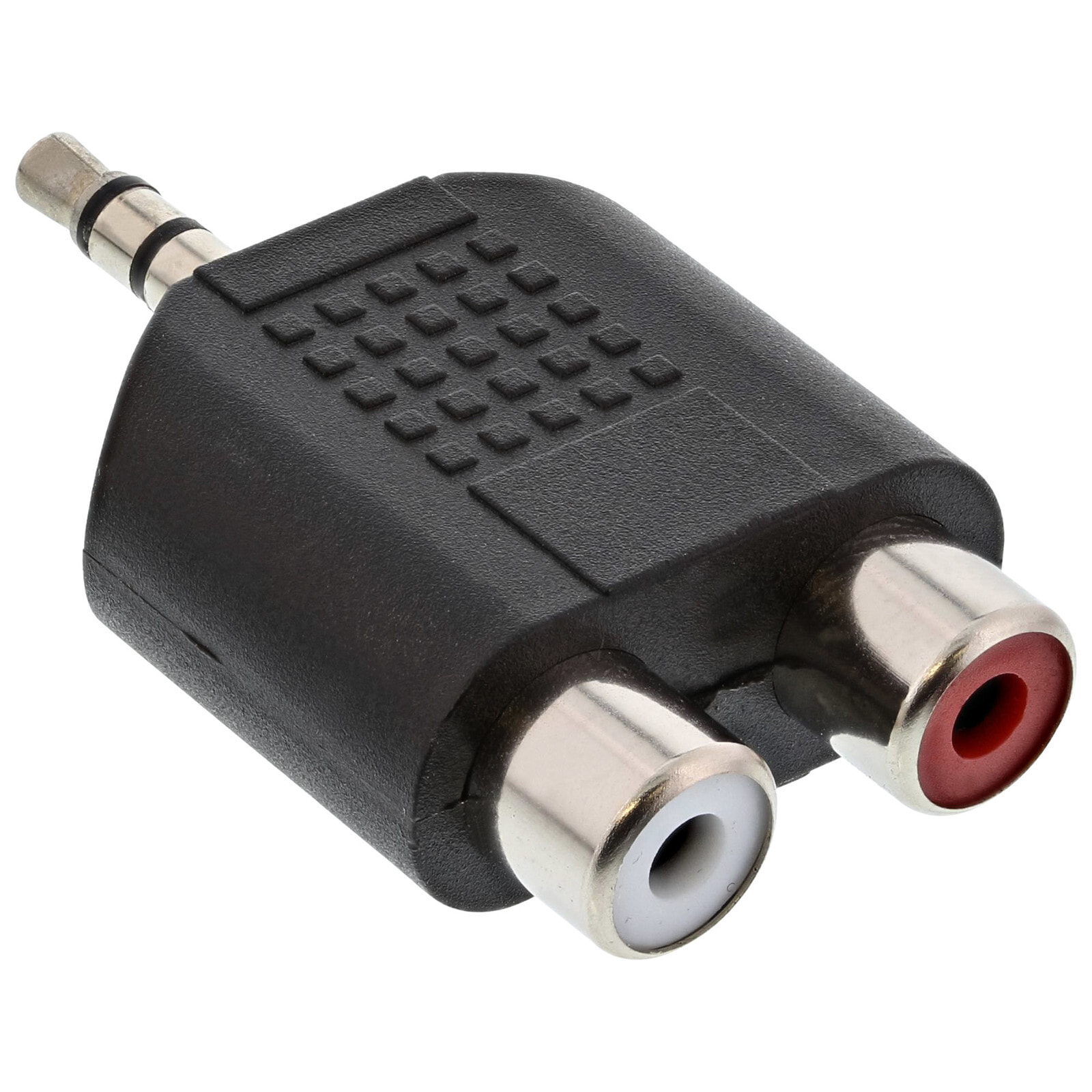 InLine 99302 кабельный разъем/переходник 3.5mm M 2x RCA F Черный