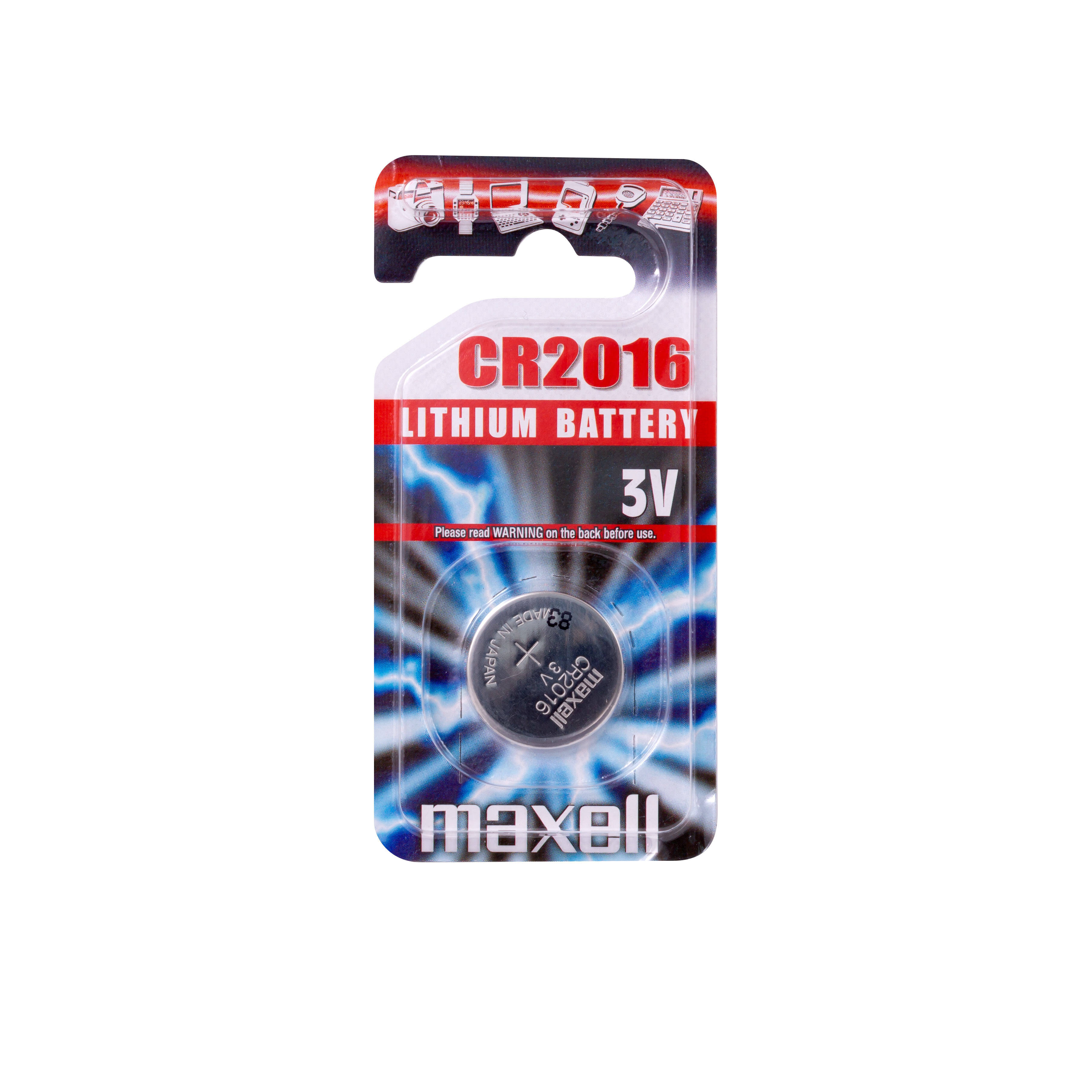 Maxell CR 2016 Батарейка одноразового использования Литиевая 776007
