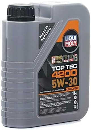Liqui Moly Top Tec 4200 3707 Engine Oil 5 W-30 5 Litres Viscosity: 5W-30;  Объем [л]: 1: Buy Online in the UAE, Price from 138 EAD & Shipping to Dubai