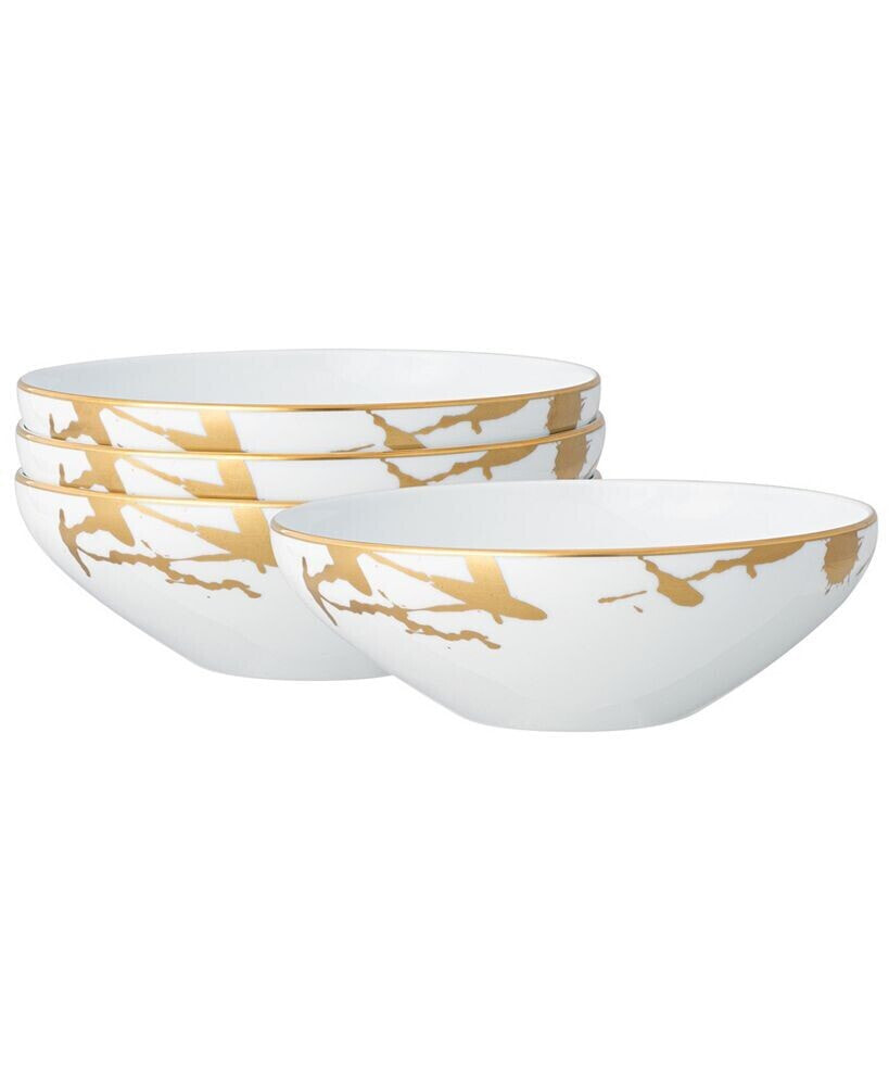 Noritake raptures Gold Set of 4 Cereal Bowls, Service For 4
