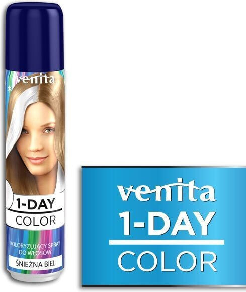 Venita 1-Day Color Spay 1 Оттеночный спрей для волос, оттенок снежно белый 50 мл