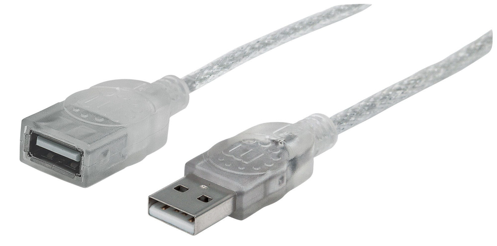 Manhattan 336314 USB кабель 1,8 m 2.0 USB A Серебряный