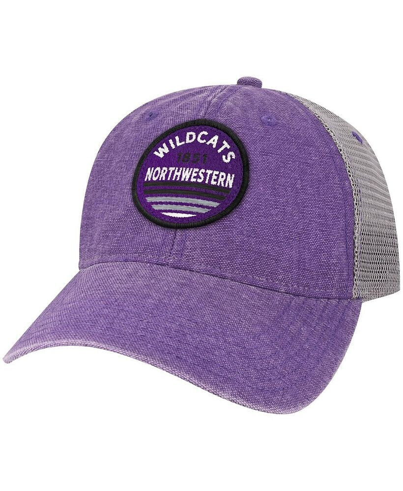 Legacy Athletic men's Purple Northwestern Wildcats Sunset Dashboard Trucker Snapback Hat