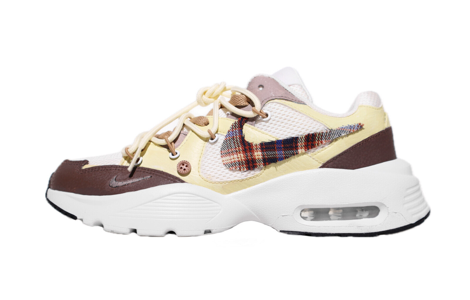 Nike Air Max Fusion Casual Shoes Men Low-Top Brown Beige/Yellow