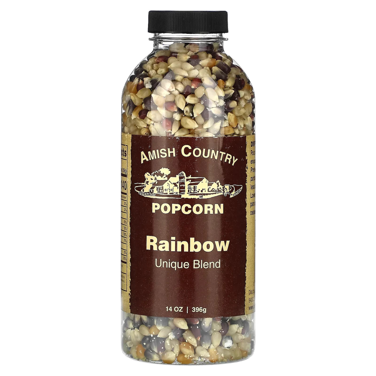 Amish Country Popcorn, Радужный попкорн, 396 г (14 унций)