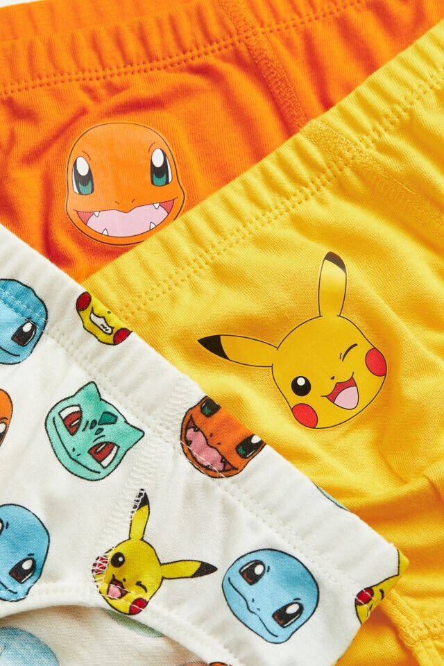 5-pack Printed Boys' Briefs H&M Цвет: Yellow/Pokémon; Размер: 98