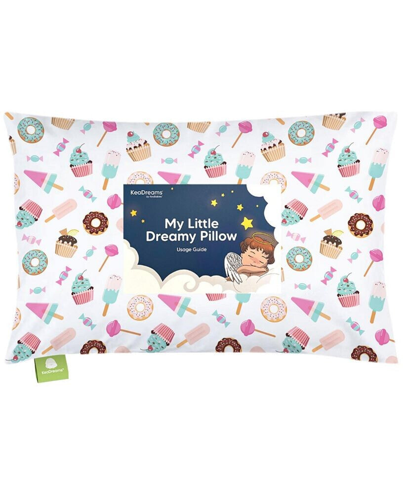 KeaBabies toddler Pillow with Pillowcase, Small Kids Pillow for Sleeping