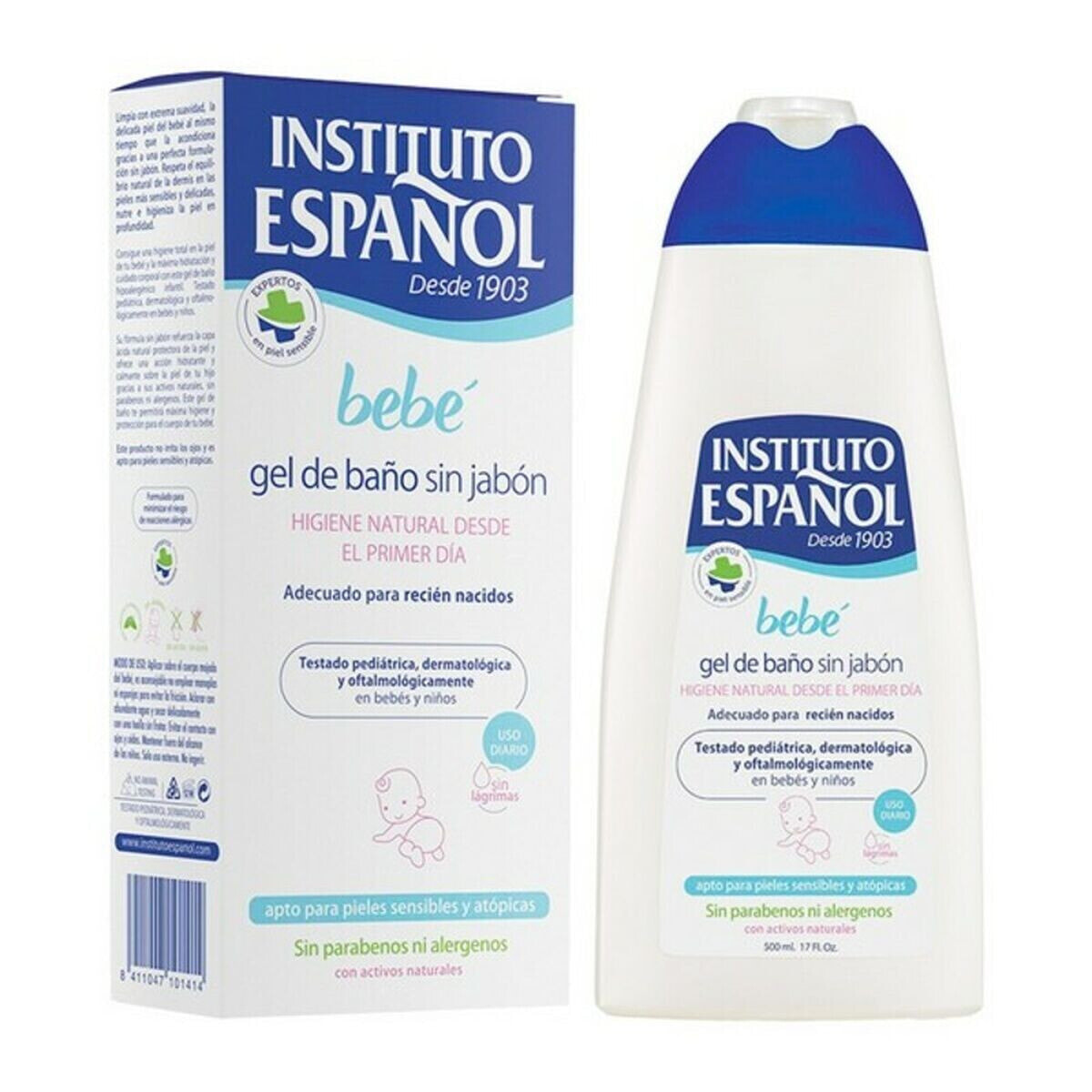 Гель без мыла для душа Bebé Instituto Español Bebe (500 ml) 500 ml