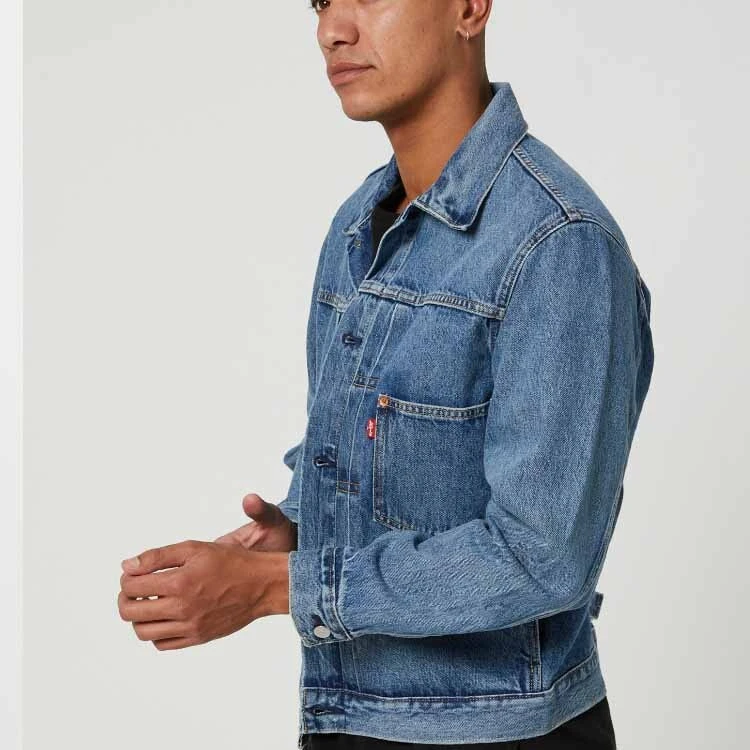 Levis Denim Jackets Men Blue