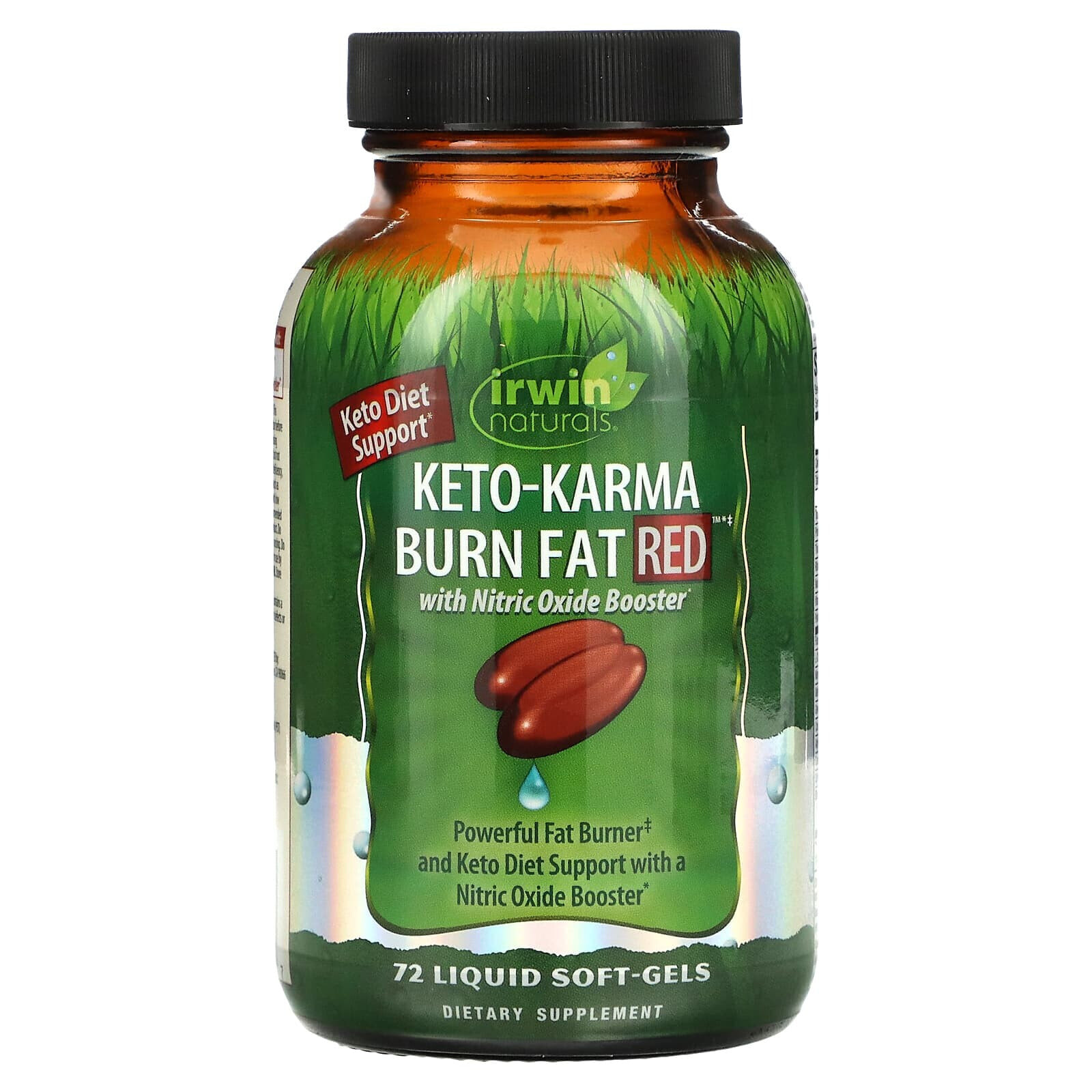 Irwin Naturals, Keto-Karma Burn Fat Red, 72 желатиновые капсулы