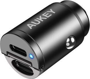 Автомобильное зарядное устройство и адаптер для мобильного телефона Ładowarka Aukey CC-A4 2x USB-C 3 A (CC-A4)