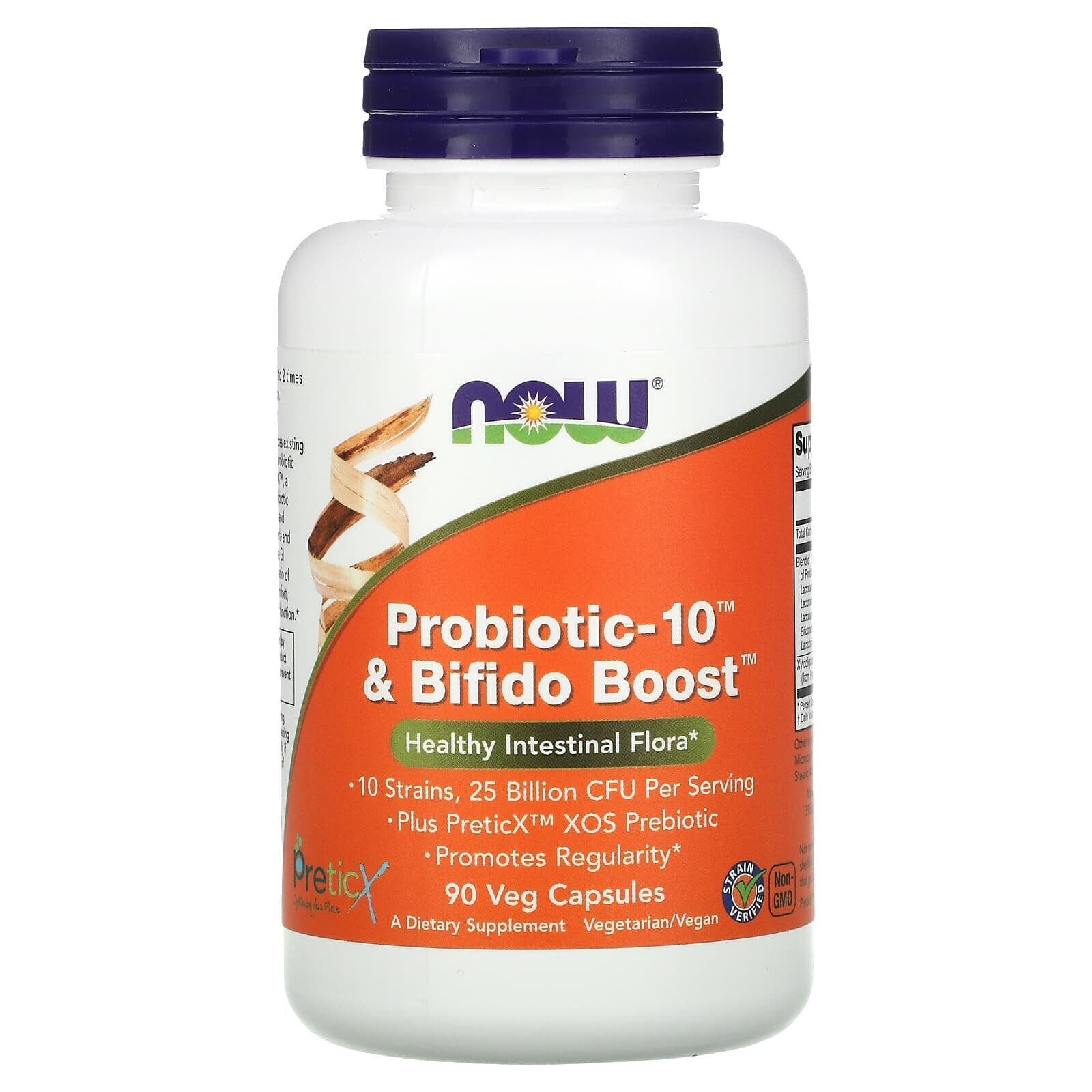 NOW Foods, Probiotic-10 и Bifido Boost, 25 млрд, 90 растительных капсул