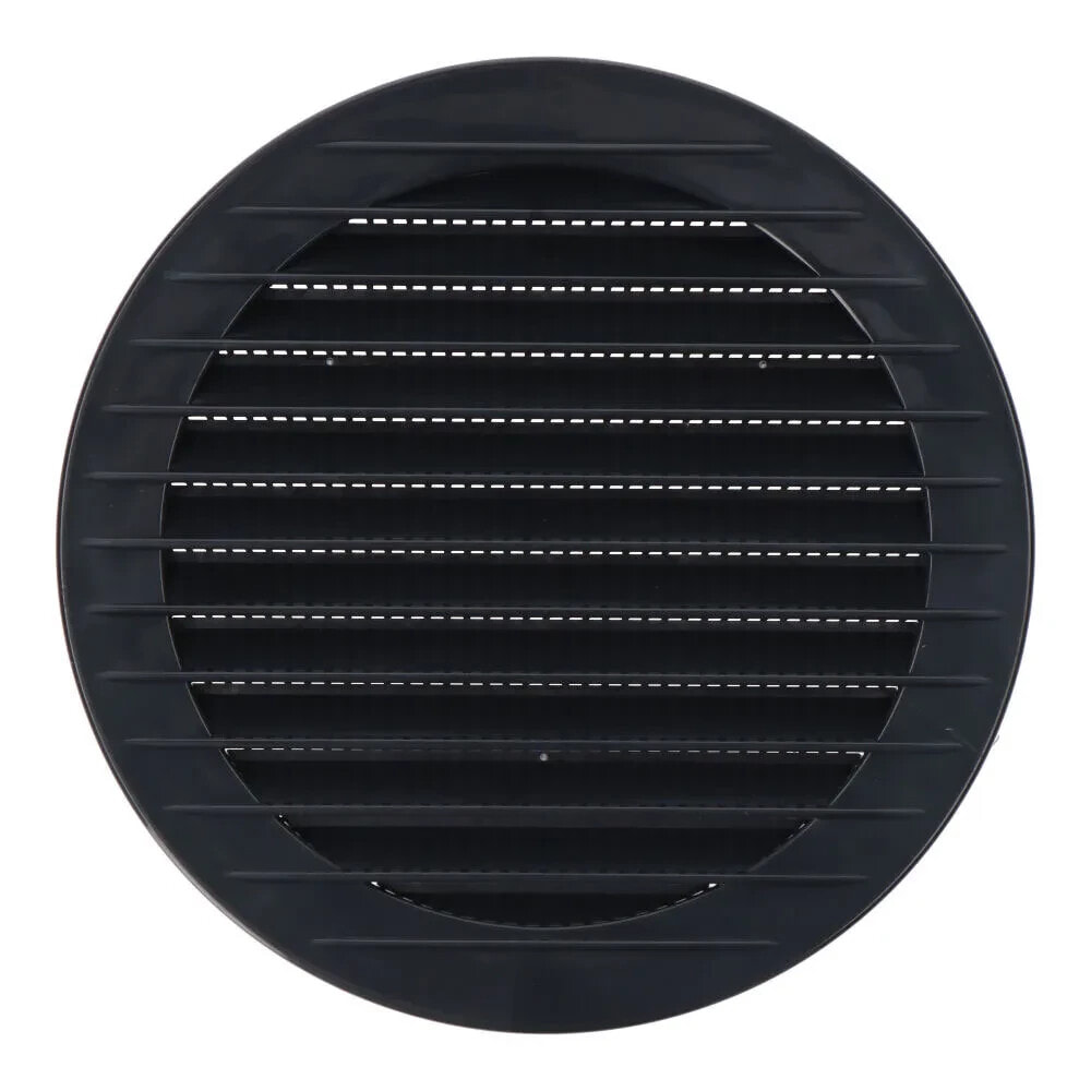 EDM Round ventilation grille recessed with mosquito net 120 mm ABS