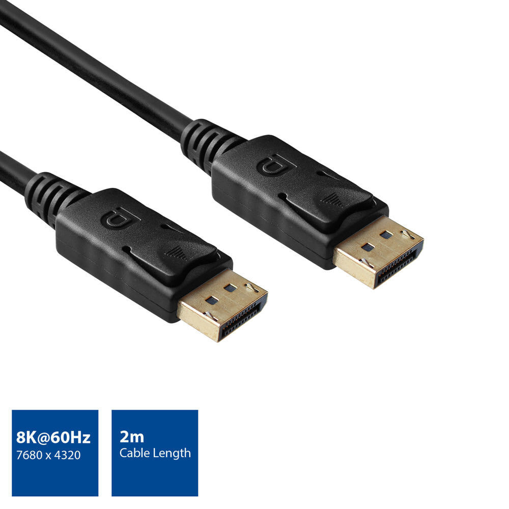 ACT AC3910 DisplayPort кабель 2 m Черный