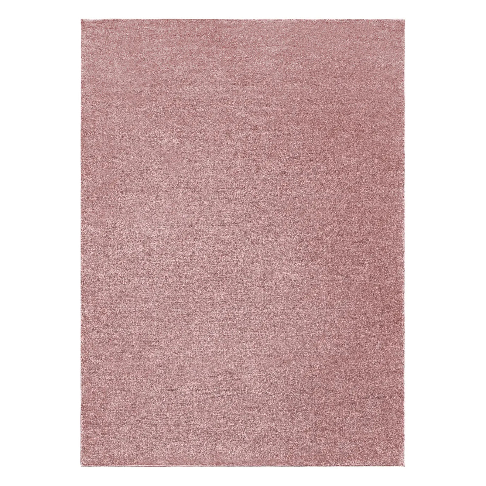 Tapis Softy Plaine Couleur Unie Rose