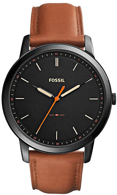 Мужские наручные часы с коричневым кожаным ремешком  Fossil FS5305
