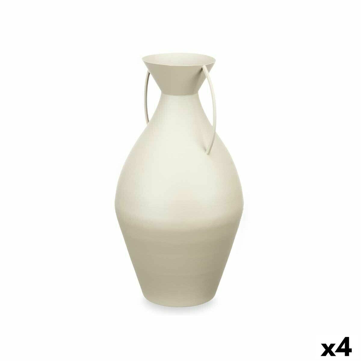Vase Light brown Steel 22 x 43 x 22 cm (4 Units)