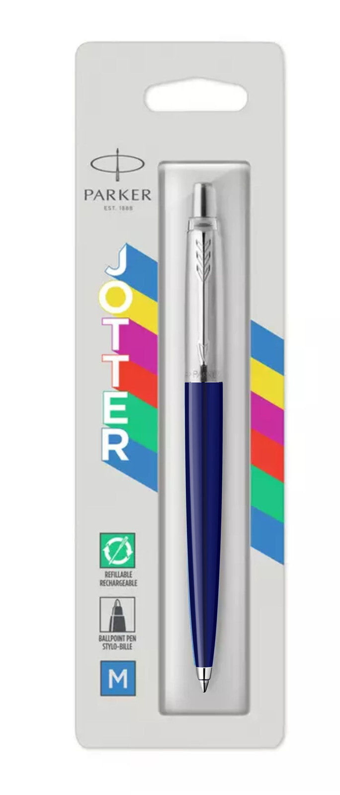 Parker Jotter Originals Синий Автоматическая нажимная шариковая ручка Средний 1 шт 2123427