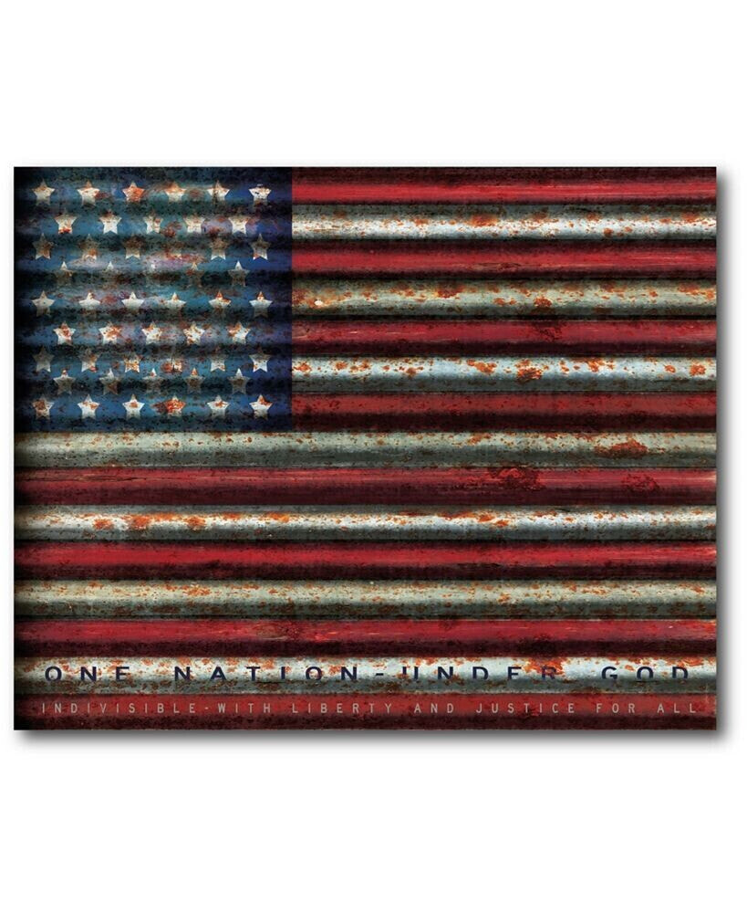 Courtside Market american flag Gallery-Wrapped Canvas Wall Art - 16