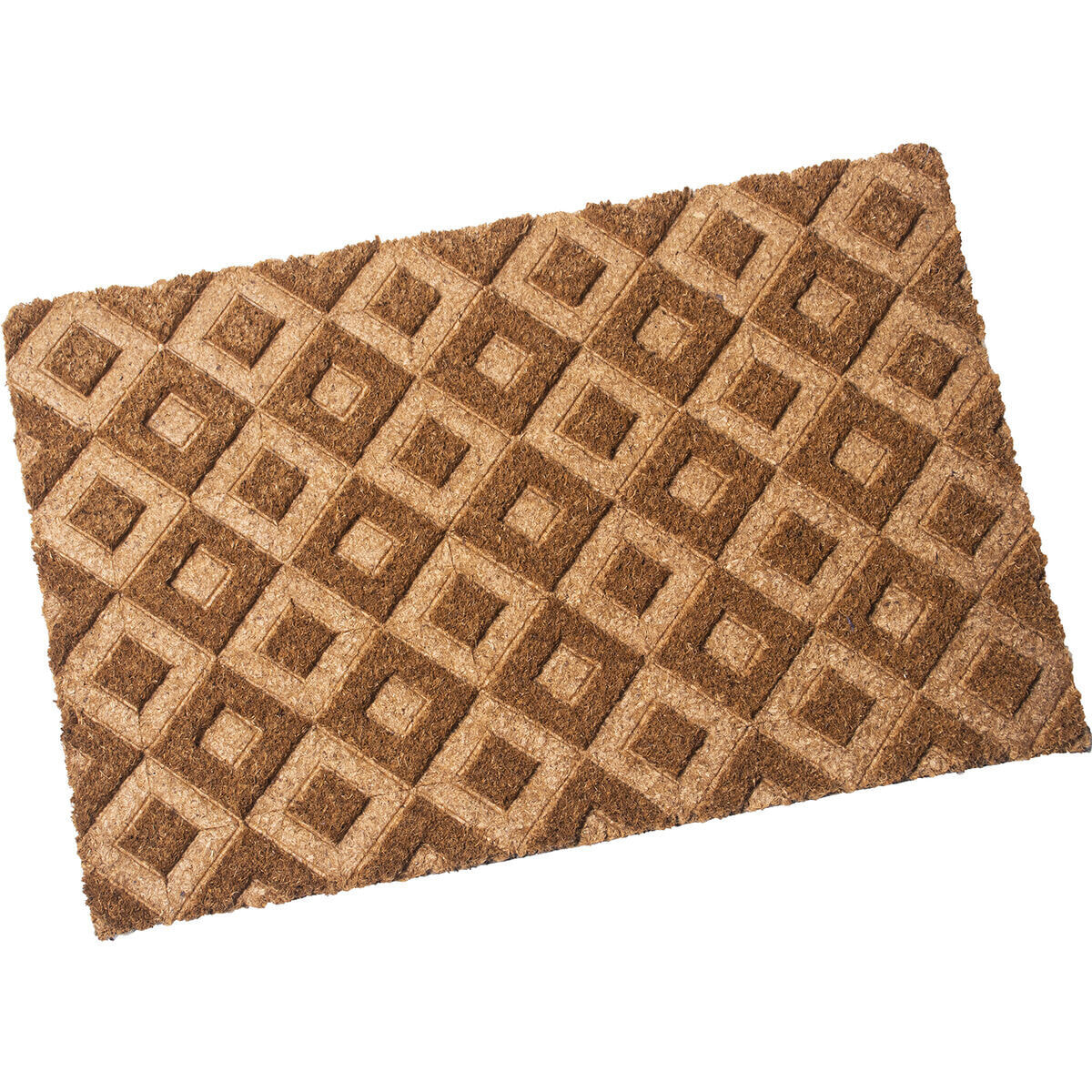 Doormat Alexandra House Living Brown 40 x 2 x 60 cm Geometric