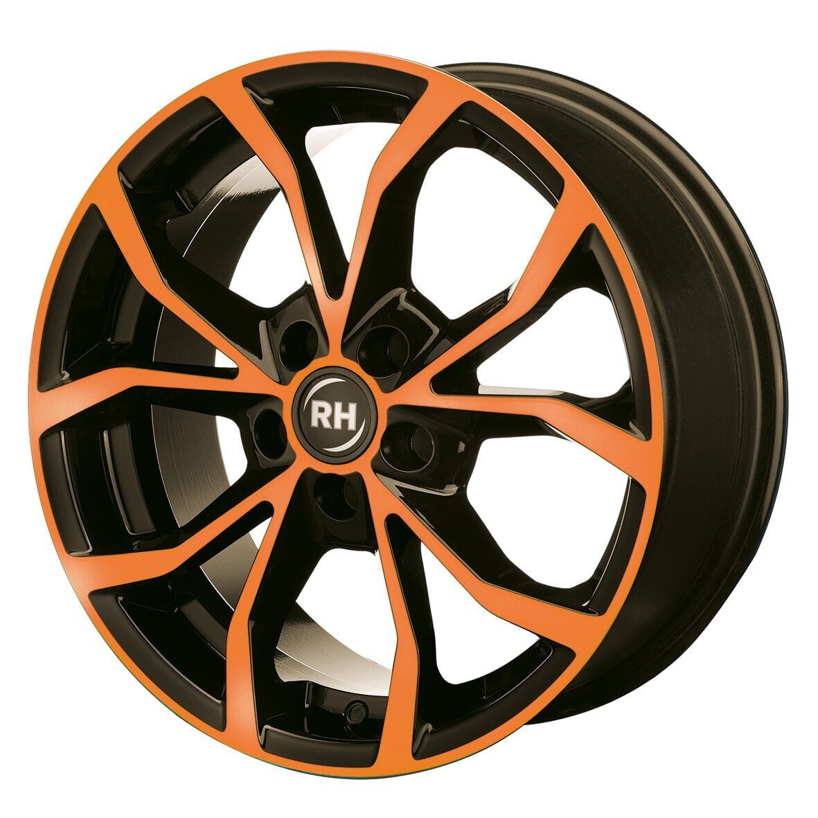 Колесный диск литой RH Alurad DF Energy color polished - orange 8x18 ET45 - LK5/108 ML72.6