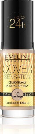 Eveline Cover Sensation Long Lasting Make-up Стойкая тональная основа с матирующим финишем 30 мл