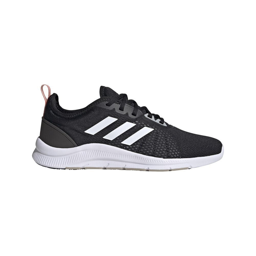 Мужские кроссовки спортивные для бега черные текстильные низкие  Adidas Asweetrain