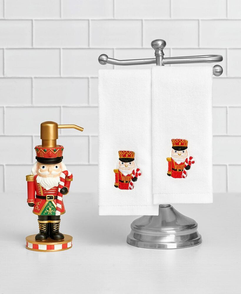 Mistletoe Farms nutcracker Soap Pump & Hand Towels 3-Pc. Boxed Set