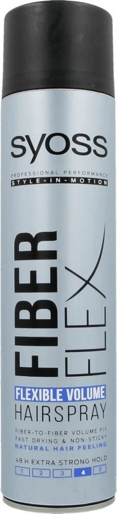 Syoss Fiber Flex Hairspray Лак для гибкой фиксации и объема волосам 300 мл