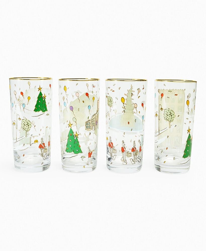 Macy's thanksgiving Day Parade Glassware, Set of 4, Created for Macy's