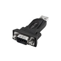 LogiLink AU0002F - USB Type-A - RS-232 - USB 2.0 - Male - Black - 36 mm - 67 mm