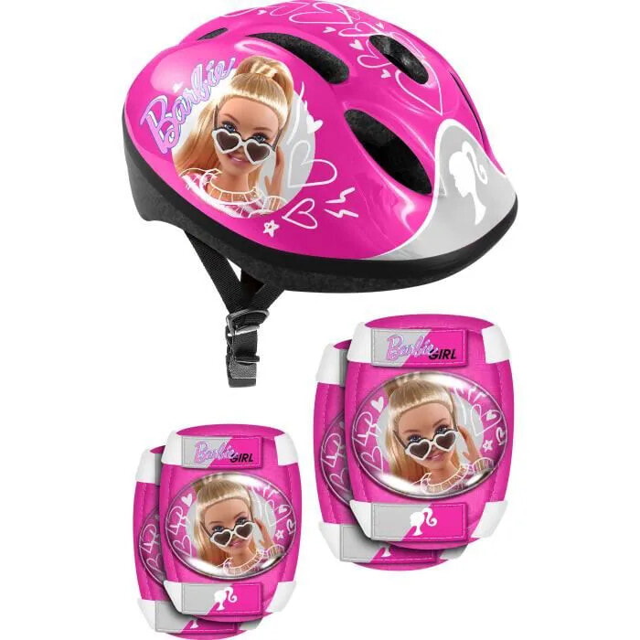 Защита для самокатов STAMP STEMPEL - Helm + Ellbogen-/Knieschtzer - Barbie