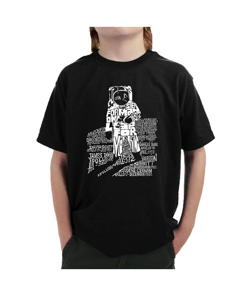 LA Pop Art big Boy's Word Art T-Shirt - Astronaut