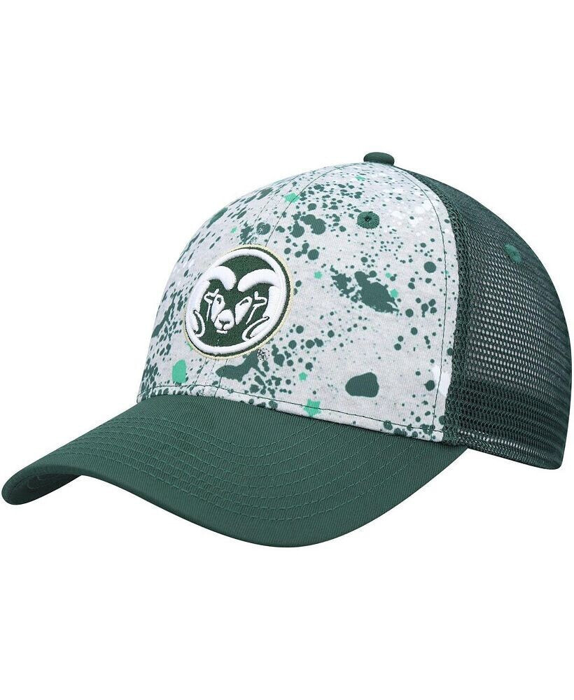 Colosseum men's Gray, Green Colorado State Rams Love Fern Trucker Snapback Hat