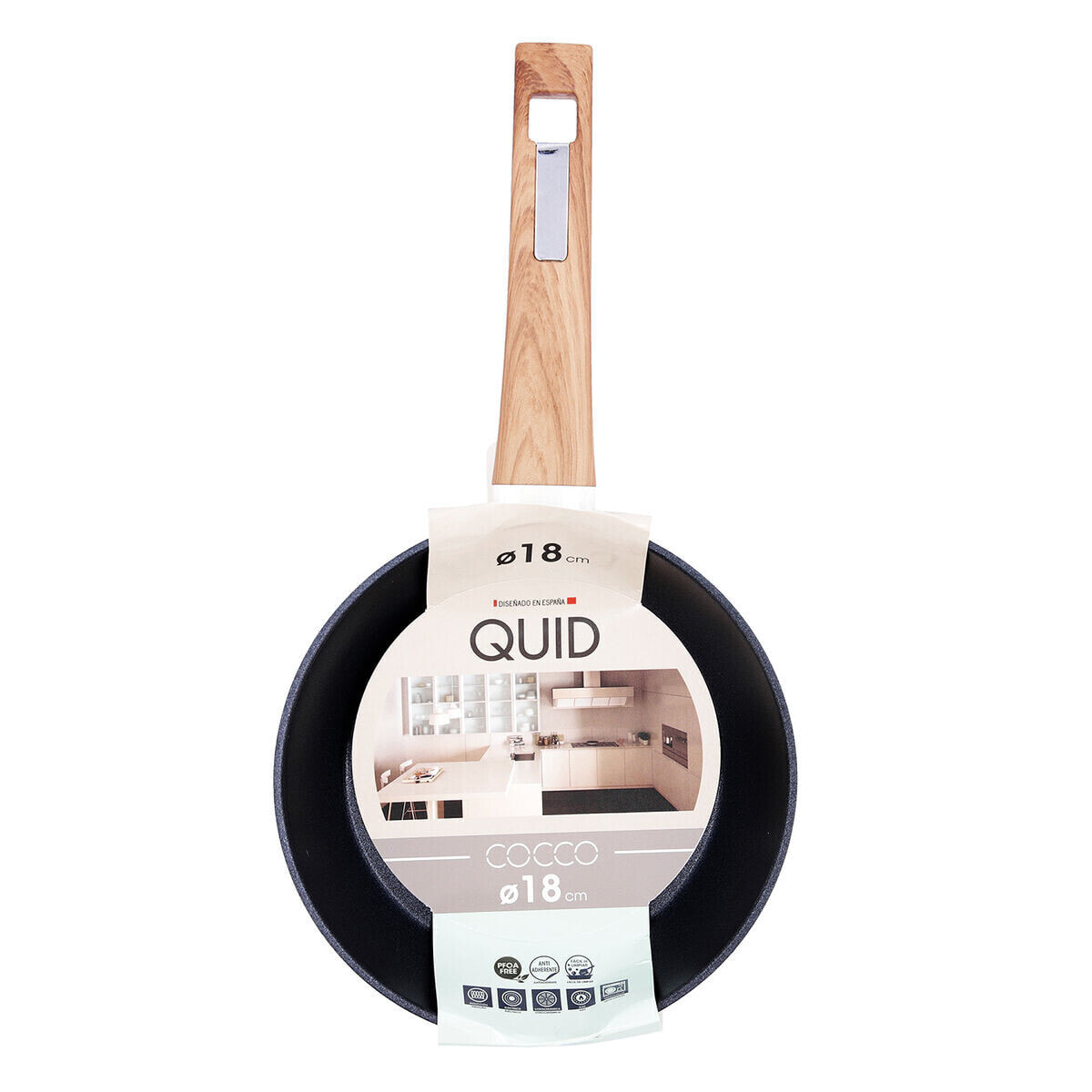 Non-stick frying pan Quid Cocco Toughened aluminium 18 cm