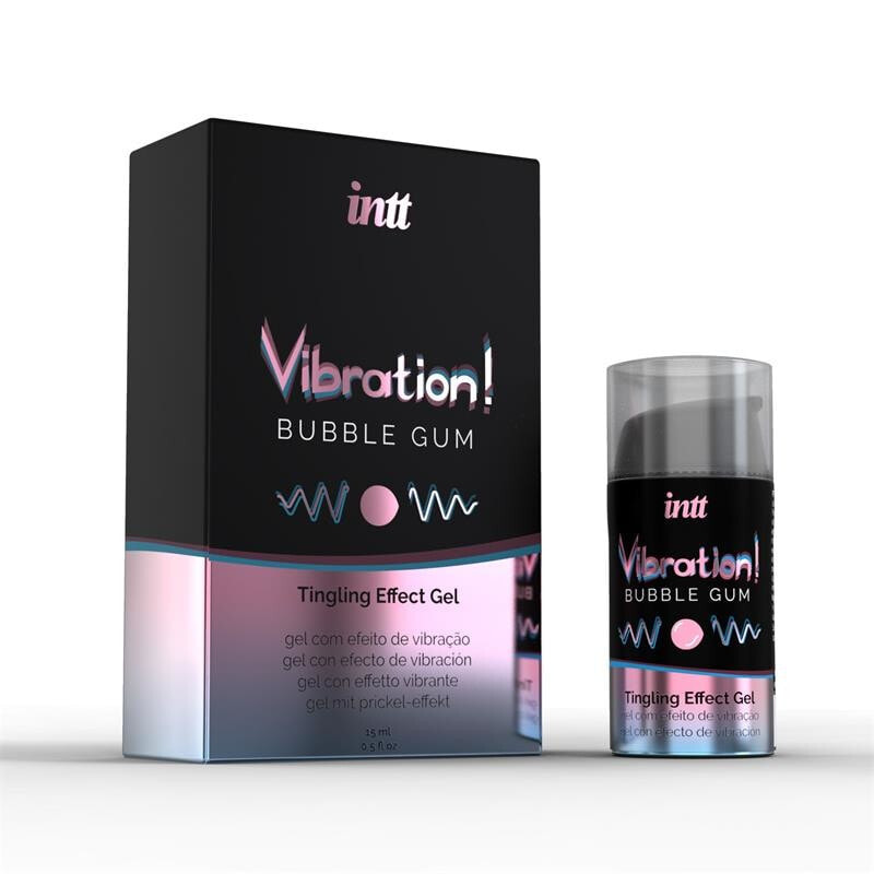 Интимный крем или дезодорант INTT Liquid Vibrator Bubble Gum Aroma 15 ml
