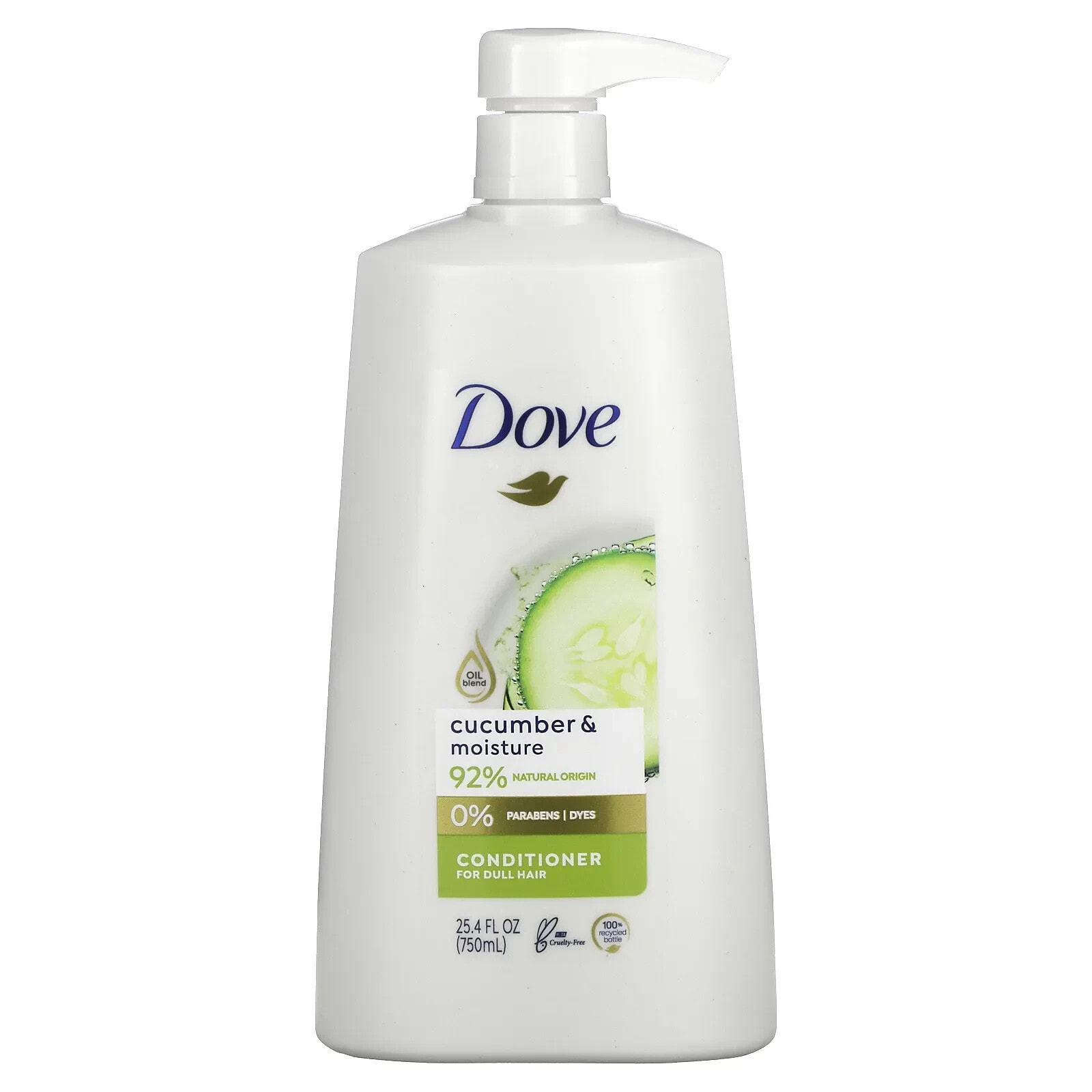 Dove Cucumber & Moisture Conditioner Увлажняющий кондиционер с огурцом, для тусклых волос 750 мл