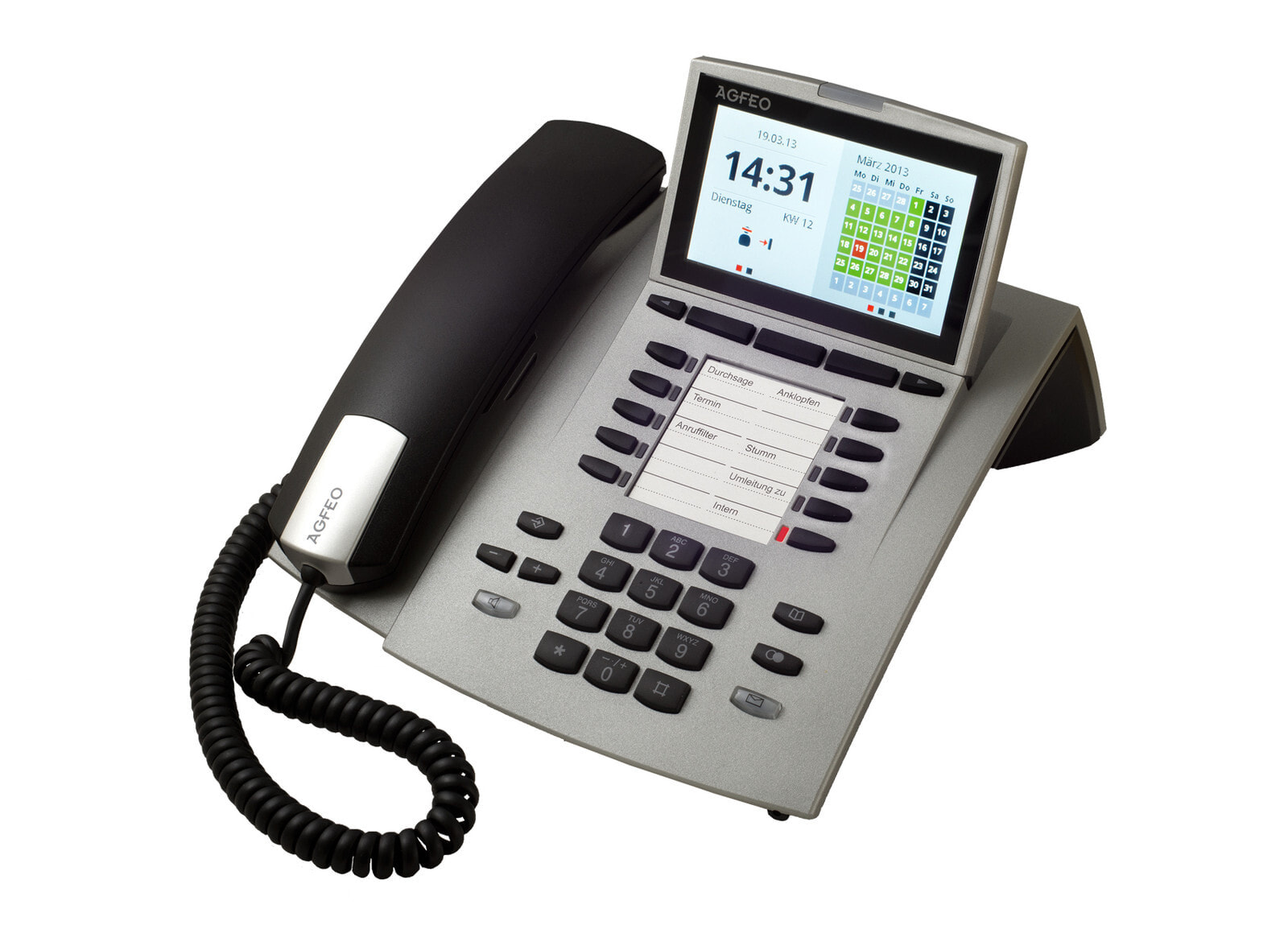 AGFEO ST 45 Аналоговый телефон Серебристый Идентификация абонента (Caller ID) 6101282